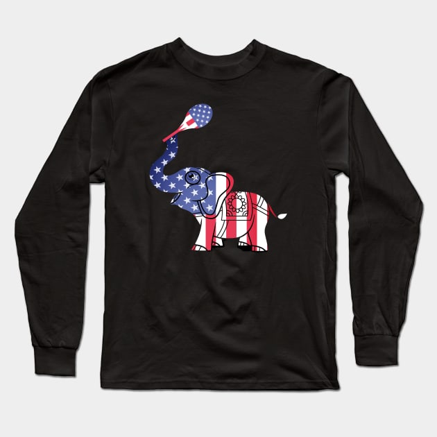 US Open Tennis Elephant Long Sleeve T-Shirt by TopTennisMerch